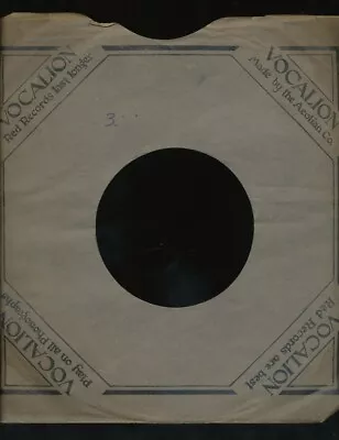 $16 • Buy 78 RPM Company Logo Sleeves-PRE-WAR-VOCALION 4 Corners