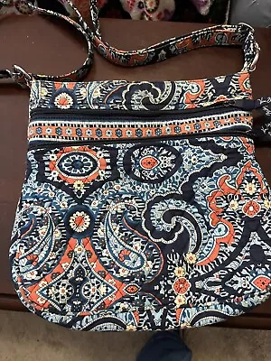 Vera Bradley Marrakesh Paisley Blue  Crossbody Hobo Shoulder Bag • $12.50