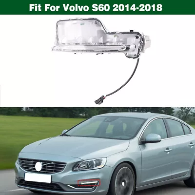 Left Driver Side Front Bumper LED Fog Light Lamp Clear For Volvo S60 2014-2018 • $41.48