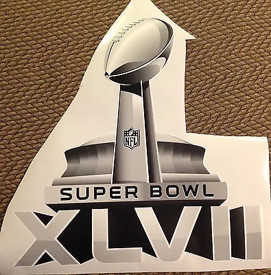 Super Bowl XLVII 47 Lombardi Trophy Logo 18  X 18  Ravens Fathead Wall Graphics • $11.49