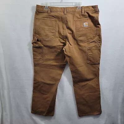 Carthartt Rugged Relaxed Fit Duck Double Front Work Pants Size 40x 30 32124-0714 • $19.80