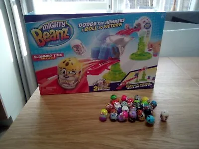 Mighty Beanz Slammer Time Race Track Bundle • £20