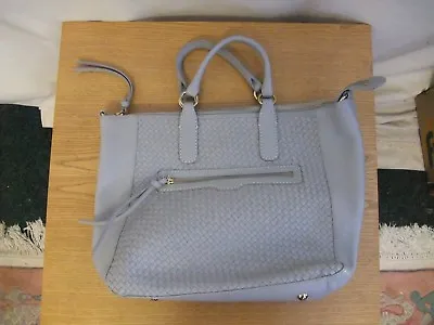 Ladies Handbag Radley Grey Leather 16x12x5 + Short Handles Business Used 3120 • £100.93