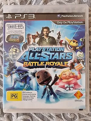 Playstation All-Stars Battle Royale - PS3 PlayStation 3 R4 AUS PAL W/ Manual • $11