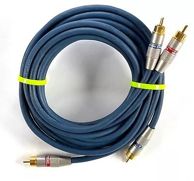 Monster Interlink 300 High Resolution Audio Cables Gold-plated RCA - 9.5 Feet • $22