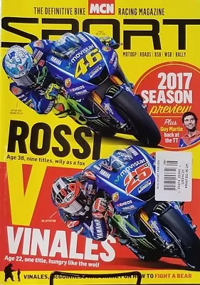 MCN Sport Racing 2017 Rossi Vinales Season Preview Motorcycle FREE SHIPPING • $19.95
