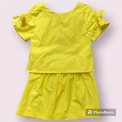 ✨ADORABLE Zara Girls BRIGHT Yellow Short Sleeve A-Line Dress Size 6 • $21