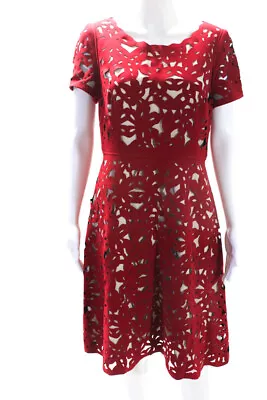 Moulinette Soeurs Anthropologie Womens A Line Dress Red White Size 8 • $42.69