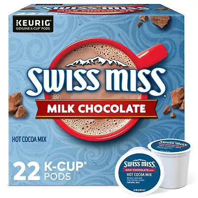 Swiss Miss Milk Chocolate Hot Cocoa Keurig Single-Serve K-Cup Pods 22 Count • $15.99