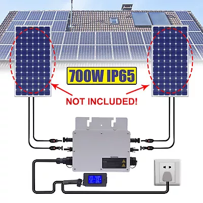 700W Solar Grid Tie Micro Inverter For Solar Panel Waterproof Grid Tie Inverter • $119.70