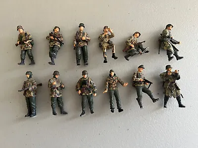1/35 Lot Of 12 Built Painted Very Detailed Military WWII Army Figures (A8) • $50