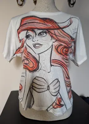 Ariel (animated) Disney Parks Exclusive Tee Shirt With Pearl Detail Size Medium • $12.50