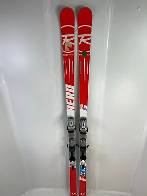 USED 195 Cm Rossignol Hero FIS GS Race Skis With Marker Comp 1400 Bindings • $449