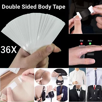 Double Sided Body Tape Fashion Toupee Breast Wig Lingerie Boob Dress Strips Roll • £3.14