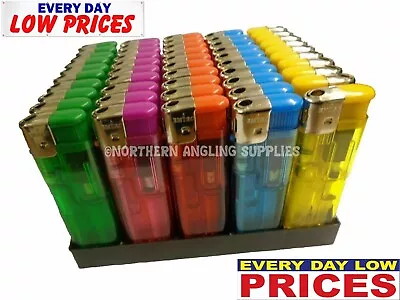 £2.83 • Buy Electronic Lighters Gas Child Safety Adjustable Flame In 5 Colours Uk