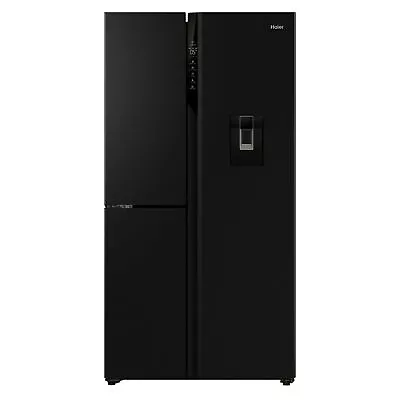 Haier S+ Three-Door Side-by-Side Refrigerator Freezer 90.5cm 575L Water - Bla • $1699