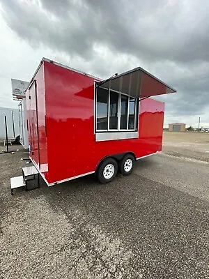 New 2024 8x16 Enclosed Concession Mobile Kitchen Food Trailer Custom Build • $18585