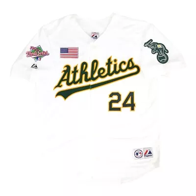 Rickey Henderson Oakland Athletics 1990 World Series Home White Men's Jersey • $129.99