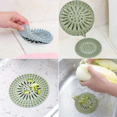 Drain Protector Strainer For Sink Bath Hole Cover Waste & Hair Catcher • £2.99