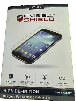 ZAGG Invisible Shield Original HD Screen Protector For Samsung Galaxy S4 - Clear • $12