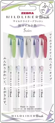 Zebra Mildliner Brush 5 Color / Double-Sided Highlighter Marker / WFT8-5C-NC-N • $20.61