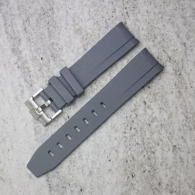 Grey Mission To Mercury Rubber Watch Strap Omega X Swatch Moonswatch Speedmaster • £27.99