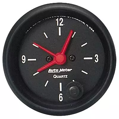 AutoMeter 2632 Z-Series Quartz Clock Gauge 2-1/16 Inch • $153.99