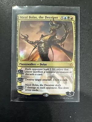 MTG Nicol Bolas The Deceiver Hour Of Devastation 205/199 Foil Mythic • $8.99