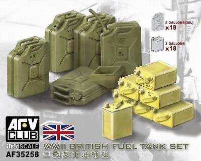 AFV Club 1/35 WWII British Fuel Tank Set  #35258  📌USA📌 • $14.98