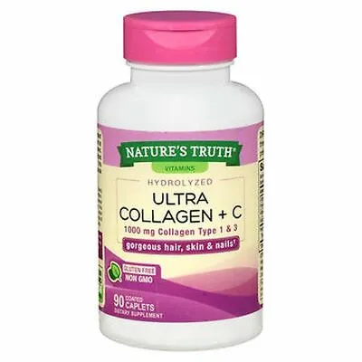 Hydrolyzed Ultra Collagen + C 1000 Mg 90 Caps By Nature's Truth • $17.15