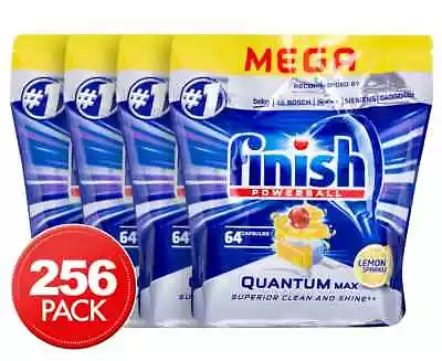 Finish Powerball Quantum Dishwashing Tablet Lemon Sparkle (256 Pack) • $109.95