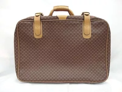 Gucci Micro GG Logo Trunk Briefcase Document Case Travel Bag Vintage Italy  • $479