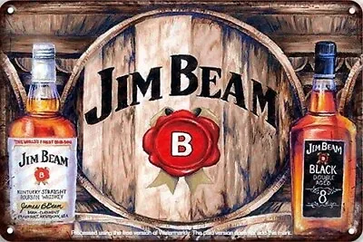 Add Rustic Charm To Your Space With Finest Jim Beam Metal Sign AU Seller • $12.99