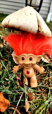 ACE Treasure Troll Doll Vintage Orange Hair And Eyes 3 Inches 15.00  60s  • $12.99