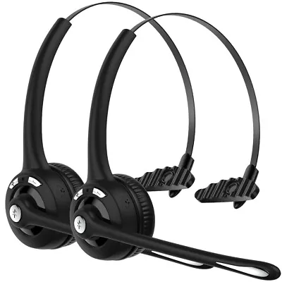 Bluetooth Wireless Headphones Over Head With Mic Business Car Driver Headset AU • $29.89