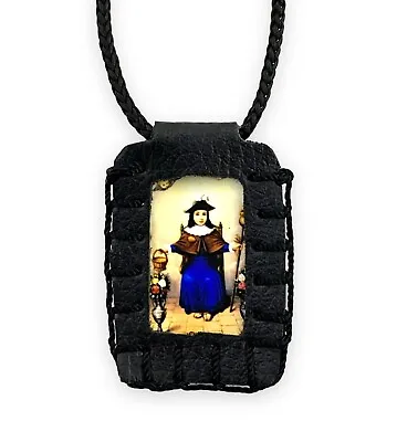 $16.99 • Buy Santo Nino Atocha Holy Child Atocha Black Scapular Necklace Collar Escapulario