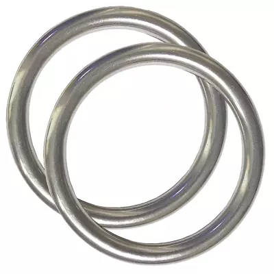 4  Metal O-Ring 2 Pack 304 Seamless Welding Stainless Steel Rings Heavy Duty Sm • $23.45