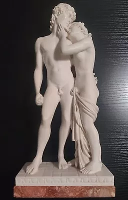 13.5” Resin Venus And Adonis Figure Figurine Sculpture Alabaster Marble Resin • $110