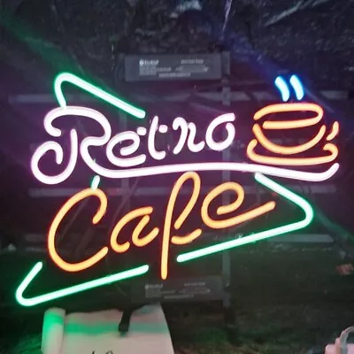 Retro Cafe Coffee 24 X20  Neon Sign Light Lamp Workshop Poster Collection UY • $221.30