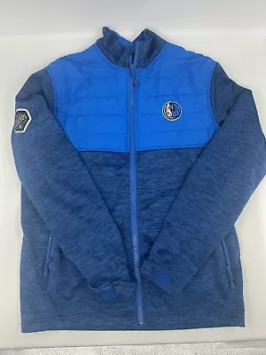 Dallas Mavericks Jacket Medium Blue Legends 20 Seasons Full Zip Polyester • $24.99