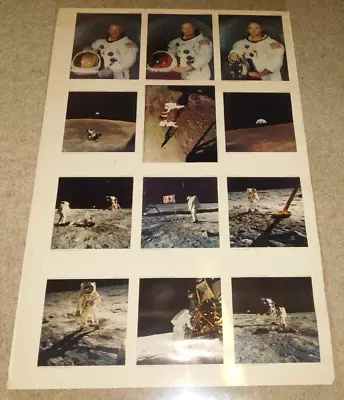 Vintage Un Cut Sheet Of 12 Apollo Moon Landing Astronaut Cards Card Stock • $17.95