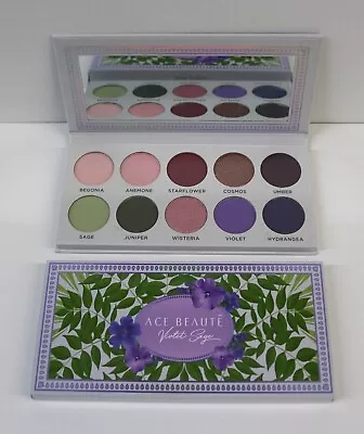 ACE BEAUTE Violet Sage Eyeshadow Palette Limited Edition 10 Shades 18 G/0.63 Oz • $11.85