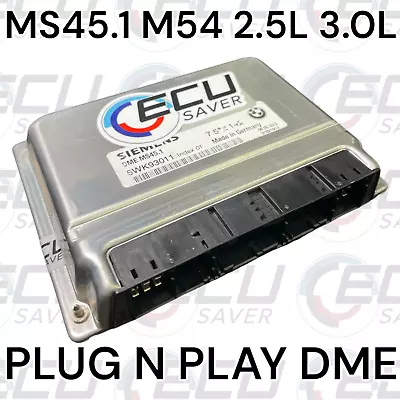 🔥 BMW MS45.1 Plug N' Play DME EWS DELETED / 7 543 158 /E46 E60 X3 2.5i 3.0i 🔥 • $275