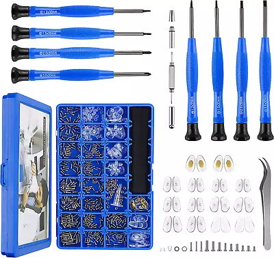 Magnetic Eye Glass Repairing Tool Kit Nose Pads Precision Screwdriver Set Screws • $13.95