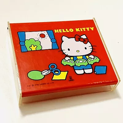 Vintage 1976 SANRIO Hello Kitty Memo Box W/9 Sheet Little Twin Stars Paper JAPAN • $19.90