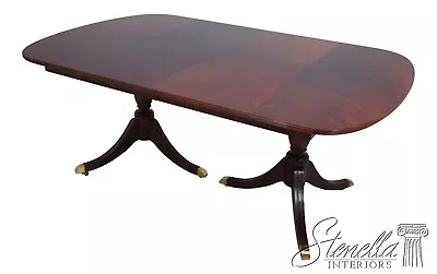 L63289EC: KINDEL Duncan Phyfe Flame Mahogany Dining Room Table • $2795