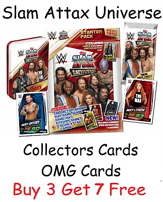£0.99 • Buy WWE Slam Attax Universe OMG And Collectors Trading Cards Reigns Lynch Rousey  