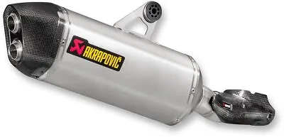 Akrapovic Titanium Slash-Cut Slip-On Muffler (S-B12SO16-HAAT) • $1226.13