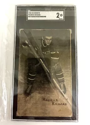 1948 Exhibits Maurice Richard Montreal Canadiens Rookie Hockey Card SGC 2.0  RC • $1499.99