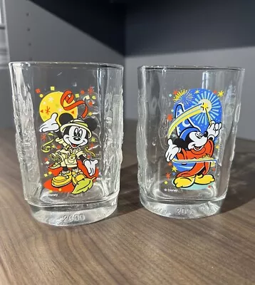 Disney McDonalds Commemorative Drinking Glasses 2000 Disney Parks Mickey Mouse • $5.99